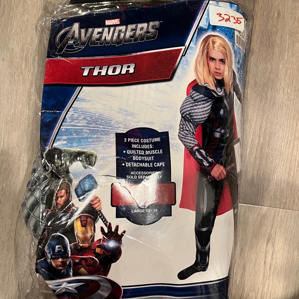 Marvel Avengers Thor Kids Costume - Blue, Red, and Silver
